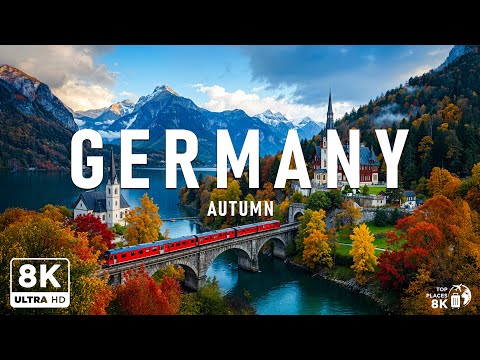 Видео: 🍂 Осень в Германии 8K | Релаксация под фортепиано с лесами, замками и осенними красками 🎹