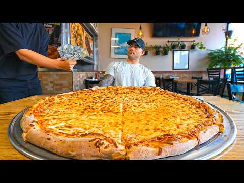 Видео: Вы выиграете 1000 долларов, если пройдете испытание со съеденной 14-фунтовой пиццей в Viztango в ...