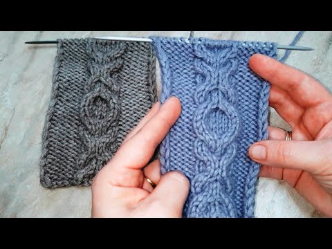 Видео: Узор коса из 8 петель. Pattern "Braid" of 8 loops. Узор коса спицами