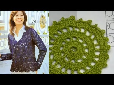 Видео: Очень Простой круглый мотив Для Кофты