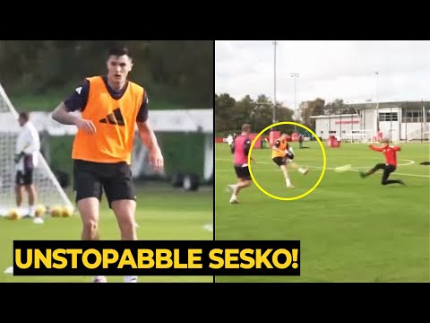 Видео: Бенджамин Сеско продемонстрировал отличную игру на последней тренировке перед «Ноттингем Форест» ...