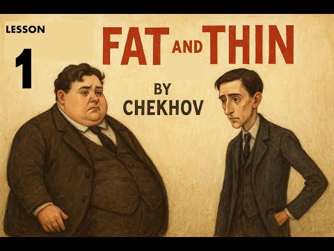 Видео: А.П.Чехов "Толстый и Тонкий" - Reading + Vocabulary -  Lesson 1