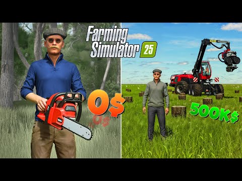 Видео: Выжить в ЛЕСУ 🚜 Farming Simulator 25