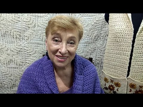 Видео: Палантин из оттянутых петель. Мастер-класс по вязанию крючком от О.С. Литвиной.