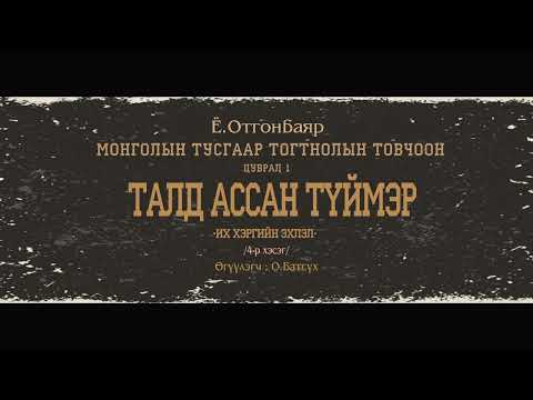 Видео: АУДИО: МТТТ "цуврал-1 ТАЛД АССАН ТҮЙМЭР"4-р хэсэг "Их хэргийн эхлэл"