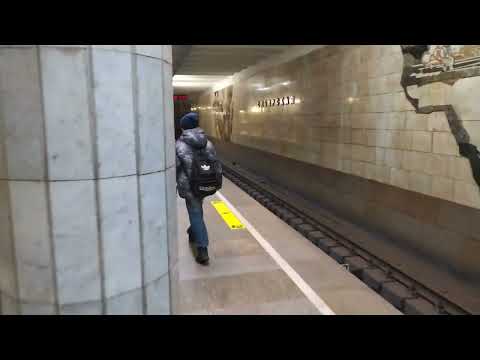 Видео: Siberia. Novosibirsk. Metro station Sibirskaya Fragment Г 10