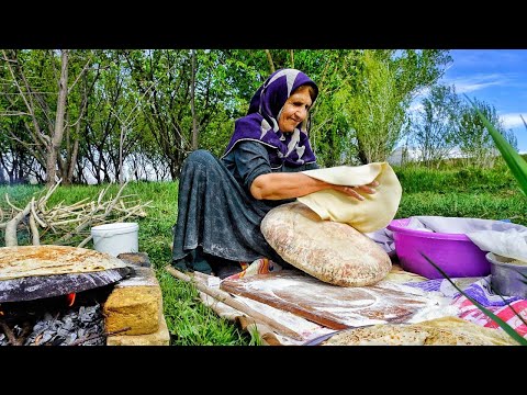 Видео: как испечь традиционный хлеб на природе|вкусный традиционный хлеб