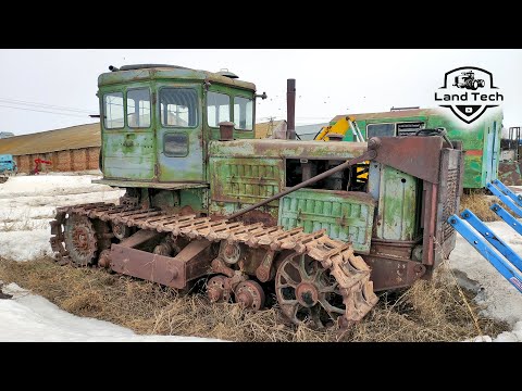 Видео: Редкий советский гусеничный трактор Т-180 1966 года! Техника СССР! Обзор!