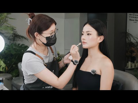 Видео: ASMR✨🇨🇳 Китайская девушка впервые 👄 Пробует тайский мягкий макияж + расслабляющие звуки