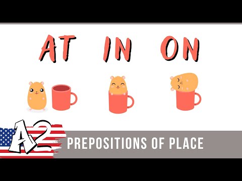 Видео: At, in, on – prepositions of place (прийменники місця) / A2 Grammar.