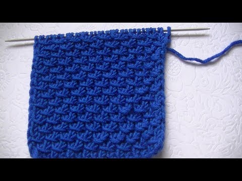 Видео: Вяжем рельефный узор спицами.