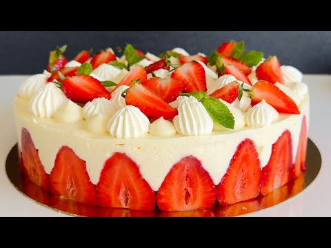 Видео: РЕЦЕПТ КЛУБНИКИ С ДИПЛОМАТНЫМ КРЕМОМ!! СВЕЖИЙ, ЛЕГКИЙ И ГЛАДКИЙ!!