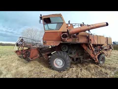 Видео: Комбайн Нива СК-5, прочищаю на зимовку, небольшой обзор