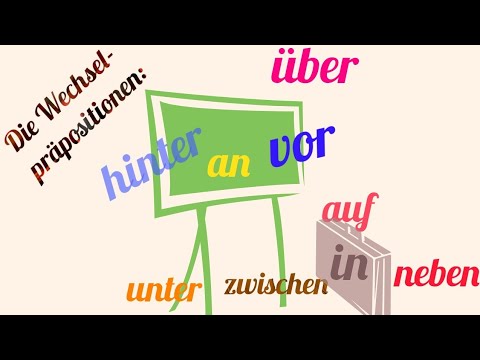 Видео: Präpositionen както с Akkusativ, така и с Dativ!? | Die Wechselpräpositionen (A2, B1)