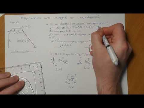 Видео: Выбор основных систем методов сил и перемещений. Основные принципы группировки неизвестных