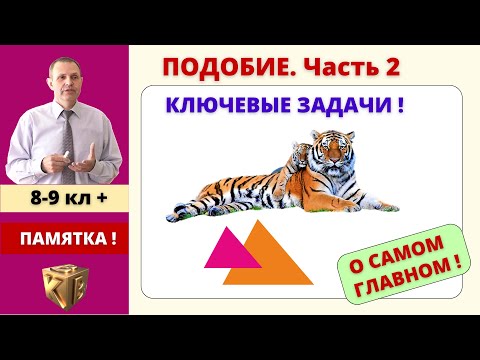 Видео: ПОДОБИЕ. КЛЮЧЕВЫЕ ЗАДАЧИ! ПОДГОТОВКА К КОНТРОЛЬНОЙ
