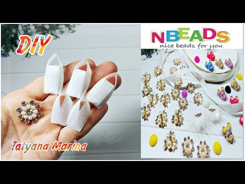 Видео: Бантики-СНЕЖИНКИ❄💕Бантики из узкой ленты 1 см💕NBEADS