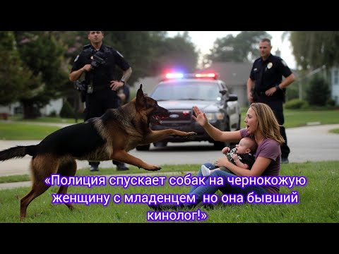 Видео: «Полиция спускает собак на чернокожую женщину с младенцем — но она бывший кинолог!»