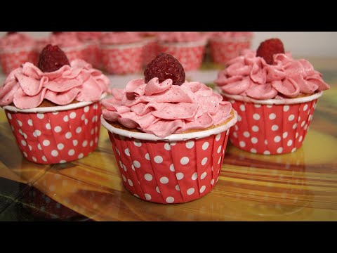 Видео: МАЛИНОВЫЕ КАПКЕЙКИ. Лучший РЕЦЕПТ. Raspberry cupcakes.