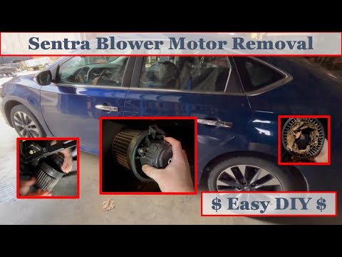 Видео: Электродвигатель вентилятора Nissan Sentra 2014-2020 — снятие и устранение сильного шума (и как з...