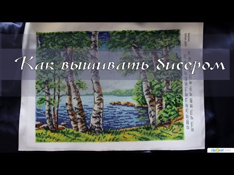 Видео: Как вышивать бисером картины, платья и сумки. Тонкости вышивки бисером.