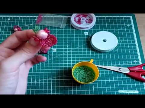 Видео: Орхидея из бисера. Часть 3. Сердцевина.