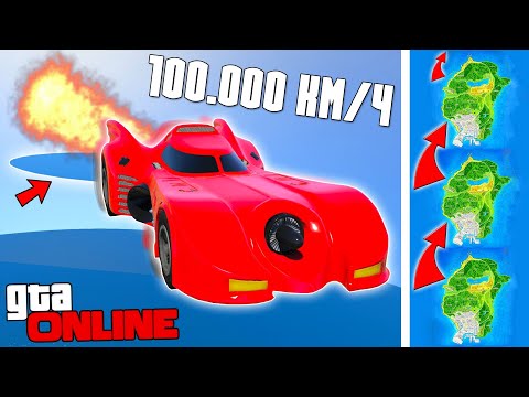 Видео: ПЕРЕПРЫГНУЛ ВСЮ КАРТУ НА НОВОЙ ЧИТ ТАЧКЕ С БЕСКОНЕЧНОЙ СКОРОСТЬЮ В ГТА 5 ОНЛАЙН! ГТА 5 МОДЫ!
