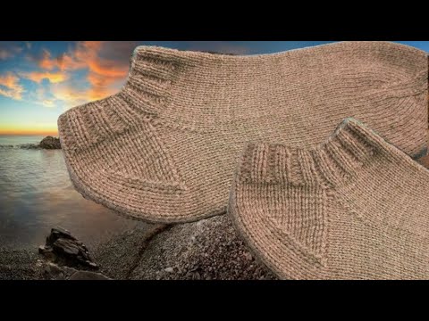 Видео: Носочки спицами. Пятка  КАБЛУК. Просто. #2024