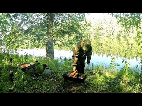 Видео: ПОХОД С НОЧЁВКОЙ В ГАМАКЕ У РЕКИ / ГОТОВИМ ШАШЛЫК И ЖАРИМ КАРТОШКУ !