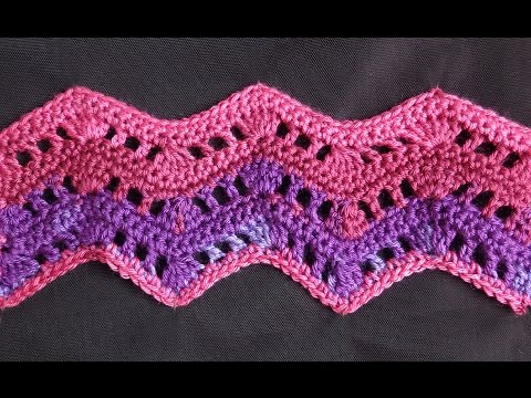 Видео: Сrochet zigzag pattern 29