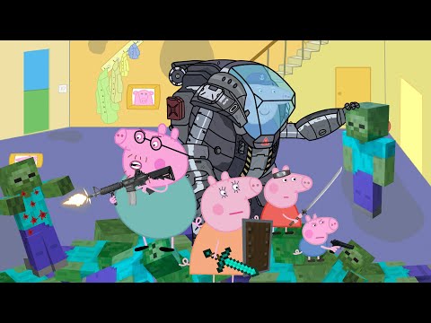 Видео: Свинка Пеппа против Зомби 2. Новый сезон. Все части. (Полностью)
