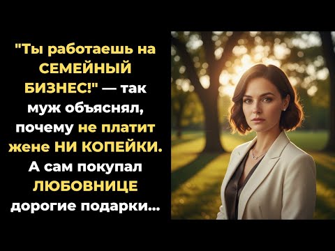 Видео: Жена работала на него даром, а он тратил деньги на любовницу. Финал шокирует