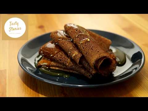 Видео: Boiled chocolate pancakes / Шоколадные заварные блины на кипятке