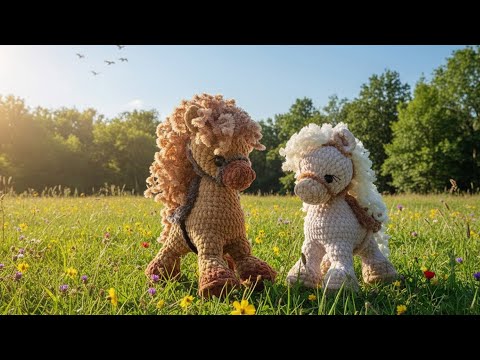 Видео: Вязаная лошадка крючком! Символ 2026 года. Схема вязания / Часть 2