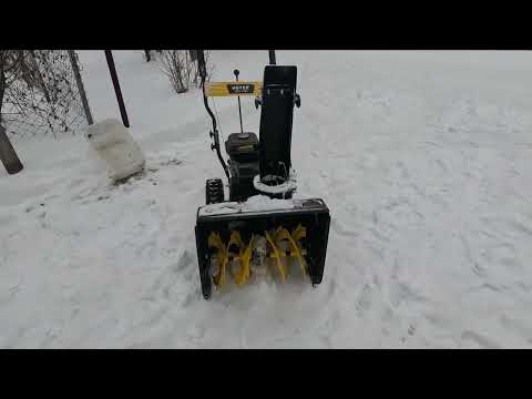 Видео: Отзыв на бензиновый снегоуборщик HUTER SGC 4100.