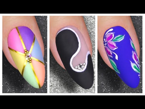 Видео: Маникюр и Дизайн Ногтей 2020 Матовое Покрытие💅
