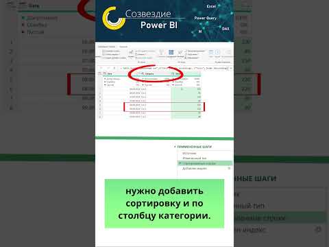 Видео: Секрет сортировки в #PowerQuery #shorts