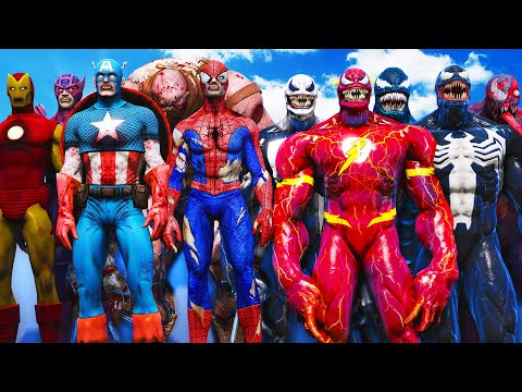 Видео: мстители зомби против команды Венома - эпическая битва супергероев