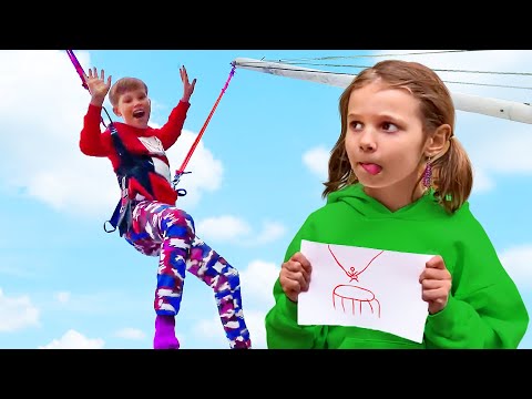Видео: Нарисуй и я куплю тебе это Челлендж от Макс и Кати