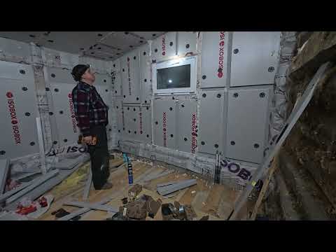 Видео: Утеплили стену