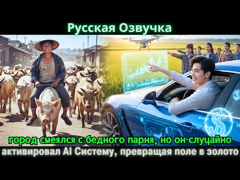 Видео: город смеялся с бедного парня, но он случайно активировал AI Систему, превращая поле в золото #2025
