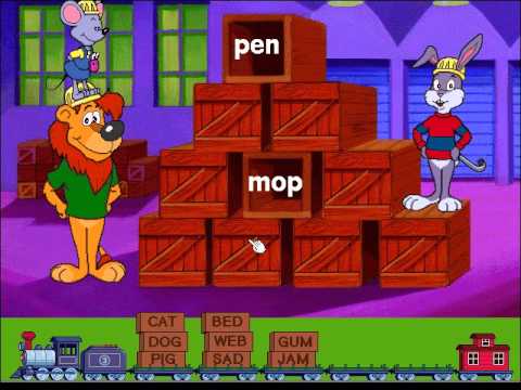 Видео: Чтение от Reader Rabbit 1: Игра-сопоставление, Уровень 3