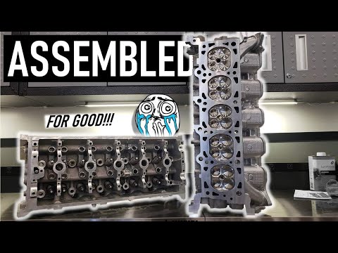 Видео: Герметизация протечки головок блока цилиндров эпоксидной смолой — Ford V10 4V, сборка, эпизод 12