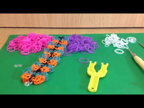 Видео: Браслет Бабочки из резинок на рогатке и станке