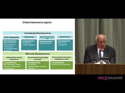 Видео: 6.  «Ключевые  моменты в лечении первичной глаукомы» В. П. Еричев