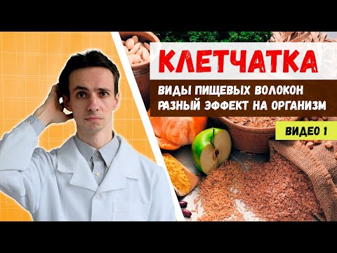Видео: Клетчатка. Как разные виды пищевых волокон 🥕 влияют на наш организм 🍐