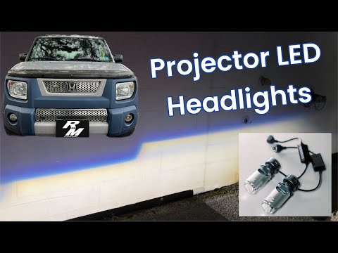 Видео: Проекционные фары Honda Element Roadmanners
