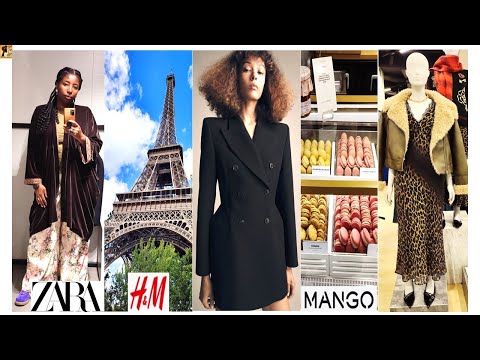 Видео: Шопинг в Париже | ZARA, H&M, MANGO | Видео с примеркой #мода #стиль #укладка #осенняямода