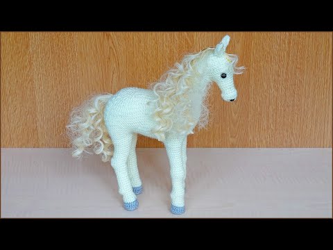 Видео: Лошадь крючком. Вязание крючком игрушки. Часть 6.