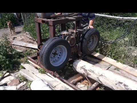 Видео: Пилорама ленточная
